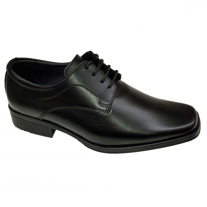 Pantofi lati eleganti din piele naturala cu siret 39-44