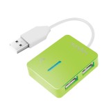 HUB extern LOGILINK, porturi USB: USB 2.0 x 4, conectare prin USB 2.0, Smile, verde, &quot;UA0138&quot; (timbru verde 0.18 lei)