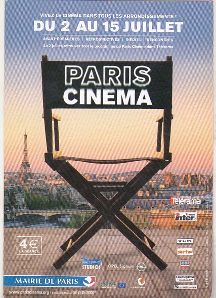 bnk cp Franta - afis Telerama Paris Cinema 2003 - necirculata