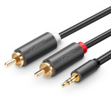 Ugreen Cablu audio mini jack de 3,5 mm (mascul) - 2RCA (mascul) 1,5 m (AV102)