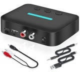 Cumpara ieftin Receiver Audio Bluetooth Techstar T88, Bluetooth 5.3, AUX 3.5mm + RCA L/R, USB Play (U-Disk), USB-C 5V, Distanta 10m, Stereo HiFi