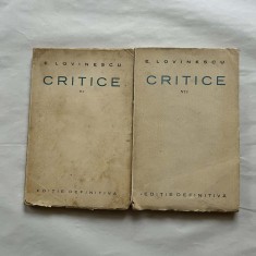 E. Lovinescu - Critice - Vol. 6 si 7
