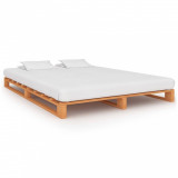 Cadru de pat din paleti, maro,180x200 cm, lemn masiv pin GartenMobel Dekor, vidaXL