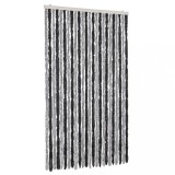 Cumpara ieftin Perdea pentru insecte, gri si negru, 100x220 cm, chenille