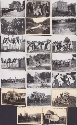 HST 378S Lot 20 poze refugiați rom&amp;acirc;ni la Sibiu 1943 foto