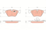 TRW GDB1531 COTEC set placute frana,frana disc