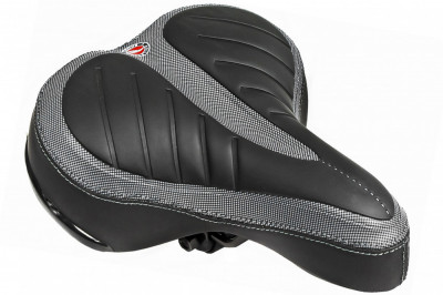 Sa biciclete AZ-92BF-3Q Jet Selle, cu arcuri, culoare negru/alb PB Cod:S028 foto