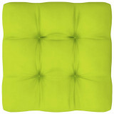 Pernă canapea din paleți, verde aprins, 70x70x10 cm