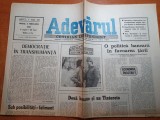 ziarul adevarul 6 februarie 1990-art. &quot;democratie si transhumanta &quot;