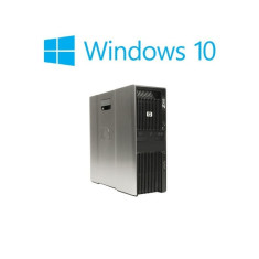 Workstation Refurbished HP Z600, Xeon Quad Core E5506, Win 10 Home foto