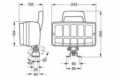 Proiector lampa ceata stanga dreapta H3, 242x133mm LADA 110, 111, 112, KALINA intre 2000-2013 foto