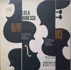 Disc vinil, LP. LOLA BOBESCU: CONCERT NR.5 IN LA MAJOR PENTRU VIOARA SI ORCHESTRA. CONCERT NR.1 IN LA MINOR-239229
