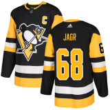 Pittsburgh Penguins tricou de hochei Jarom&iacute;r J&aacute;gr #68 Adidas Authentic Player Pro Black - 50 (M)