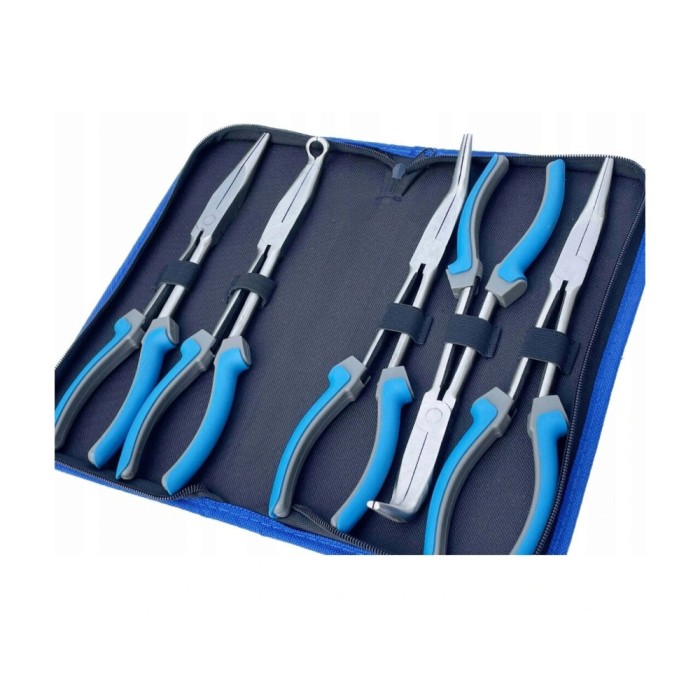 Set clesti cu varf lung 280mm 5 piese Silver