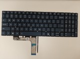 Tastatura Laptop, Lenovo, Yoga Pro 9 16IPH11 Type 83SF, iluminata, albastra, layout US