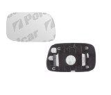 Geam oglinda exterioara cu suport fixare Toyota Corolla (E12), 01.2002-12.2003, Stanga, incalzita; geam convex; cromat