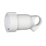 Priza mobila cu inel extragere Legrand 050331, IP44, alb, cu contact protectie, 16 A