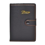 Agenda A6 cu pix pentru notite, inchidere cu buton, colturi rotunjite, negru