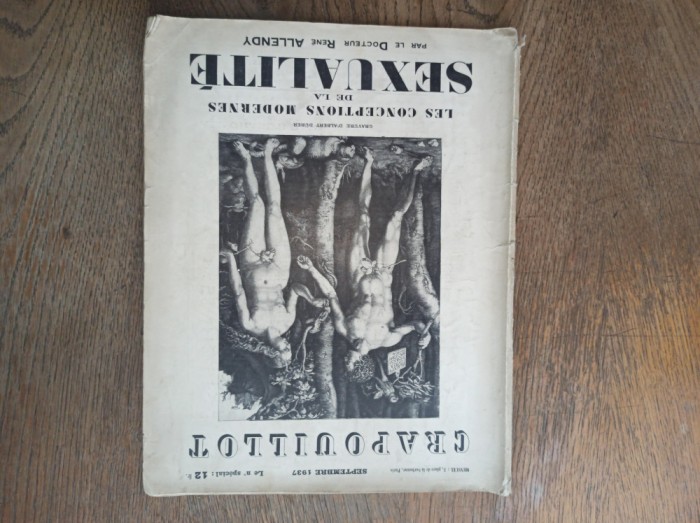 Le Crapouillot, de Septembre 1937 : Les conceptions modernes de la Sexualit&eacute;