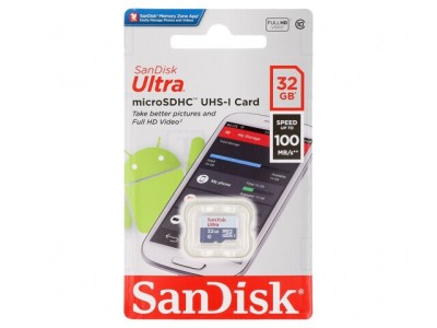 Card de Memorie microSDHC 100MB/s Class 10 UHS U1 Android foto