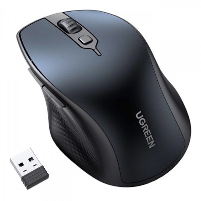 Mouse Wireless UGREEN MU101, 4000DPI, BT / Wi-Fi, Albastru foto