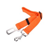 Cumpara ieftin Lesa centura de siguranta auto pentru caini, pisici sau alte animale de companie, 40-70cm/2.5cm, Portocaliu, Ropet