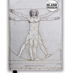 Leonardo Da Vinci: Vitruvian Man (Foiled Blank Journal)