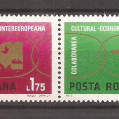 Romania-1972-COLABORAREA CULTURAL ECONOMICA INTEREUROPEANA, serie, nestampilat