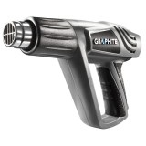 Pistol aer cald Graphite 2000W cu 3 trepte si debit aer 150/300/500 l/min