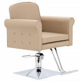 Scaun de coafat Jade hidraulic rotativ pentru salonul de coafură Suport cromat scaun de coafor