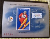 Romania MNH 1987 - JO de Iarna Calgary Canada - colita nedantelata - LP 1195