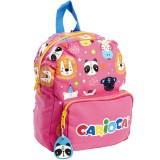 Rucsac Carioca Animal Pink, 28x23x11 cm