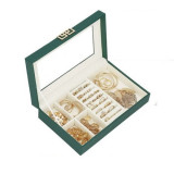 Cumpara ieftin Depozitar bijuterii CARE5 piele ecologica 55x235x140 mm verde, Ellit Security