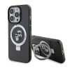 Husa pentru iPhone 14 Pro - Karl Lagerfeld Hardcase Ring Stand MagSafe (KLHMP14LHMRSKCK) - Karl&amp;Choupette