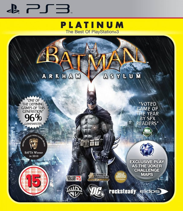 Joc PS3 BATMAN Arkham Asylum PLATINUM (PS3) de colectie