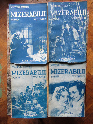 Victor Hugo - MIZERABILII - ed. interbelica ,4 volume foto