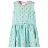 Rochie pentru copii cu snur in talie, verde menta deschis, 140