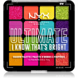 NYX Professional Makeup Ultimate Shadow Palette fard ochi culoare I Know That&#039;s Bright 16 buc