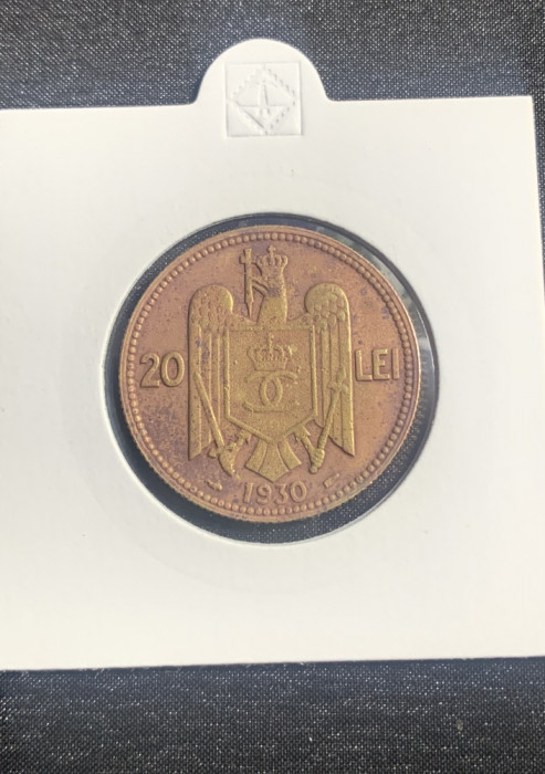 Moneda 20 lei 1930 monetăria Paris