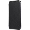 Husa Piele Forcell Electro cu spatele transparent pentru Samsung Galaxy A51 A515, Neagra