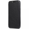 Husa Piele Forcell Electro cu spatele transparent pentru Samsung Galaxy A51 A515, Neagra