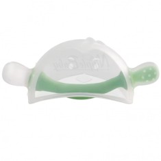 Jucarie dentitie NippleBaby din silicon alimentar in forma de Mamelon, pentru linistire si calmare bebelusi si nou nascuti, culoare verde