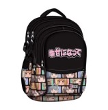 Ghiozdan St.Right BP01, colectia Colour Anime, 43 x 32 x 21 cm, 4 compartimente