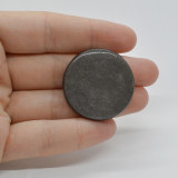 Cabochon obsidian silver 32x32x5mm c3
