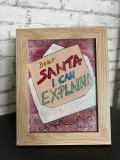 Dear Santa, I Can Explain &ndash; pictură &icirc;n acril pe p&acirc;nză, Abstract, Acrilic