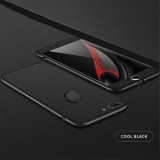 Husa pentru Apple iPhone 7 ofera protectie Subtire 3in1 Black + Folie Sticla Securizata