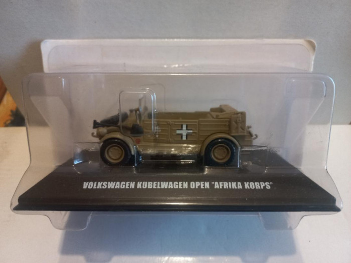 Macheta Volkswagen Kubelwagen open Afrika Korps 1:43 Deagostini