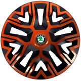 Set 4 Capace Roti 14 inchi, Best Cupru-Negru, Compatibile Cu Skoda