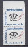 ROMANIA 1992 LP 1305 NOUA NUMEROTATIE TELEFONICA IN ROMANIA PERECHE MNH