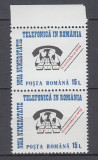 ROMANIA 1992 LP 1305 NOUA NUMEROTATIE TELEFONICA IN ROMANIA PERECHE MNH, Nestampilat